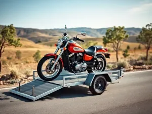 Jak przewieźć motocykl na zwykłej przyczepie?